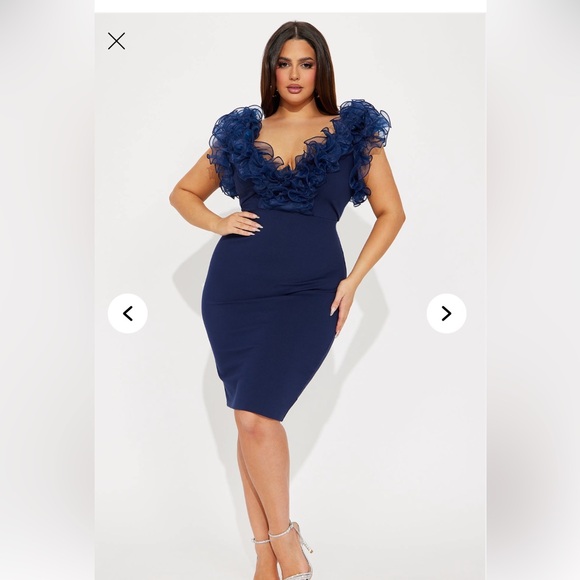Fashion Nova Dresses & Skirts - Fashion Nova Navy Blue Mini Dress